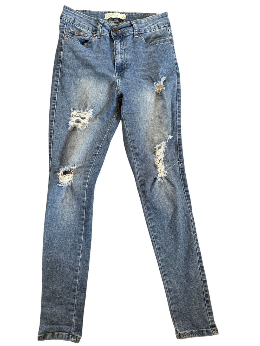 Juniors Cyclon 9 distressed skinny denim jeans Size 9